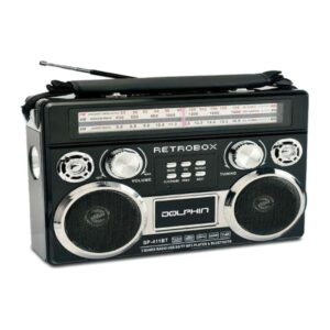 Retroboxtm Altavoz Portatil Bluetooth SP-411BT Dolphin