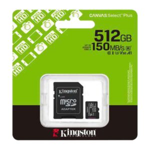 Memoria Microsd Kingston 512GB Canvas Select Plus SDCS3/512GB