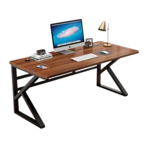 Escritorio de Madera con Base Metalica