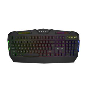 Combo de Teclado y Mouse Gaming Brave BRV82 USB RGB UNNO KB6782BK